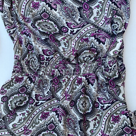 NEW GUESS Summer Paisley-Printed Dress SZ M - Picture 4 of 6